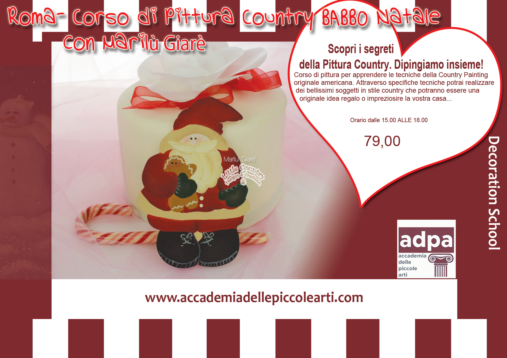 Corso di Pittura Country BABBO NATALE